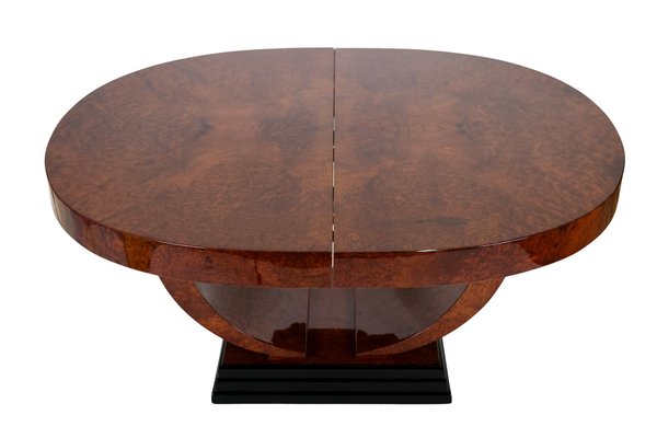 Art Déco French Oval Dining Table, 1930s-CXC-1229045