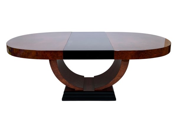 Art Déco French Oval Dining Table, 1930s-CXC-1229045