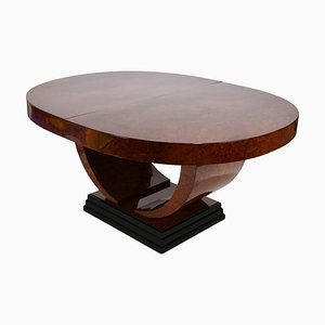 Art Déco French Oval Dining Table, 1930s-CXC-1229045