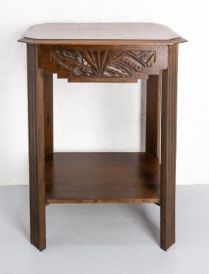 Art Deco French Poplar Nightstand, 1930s-RIU-1433124