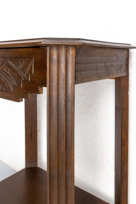 Art Deco French Poplar Nightstand, 1930s-RIU-1433124