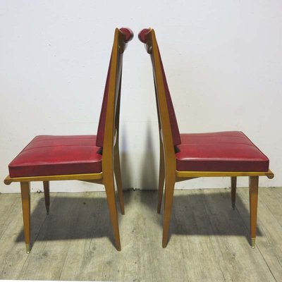 Art Deco French Side Chairs, 1940s, Set of 2-WK-570981