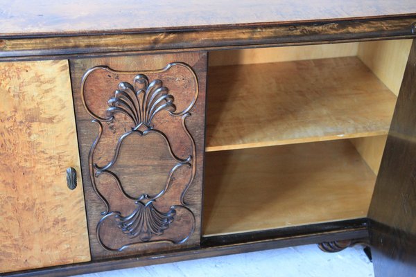 Art Deco French Sideboard in Burr Maple-OXJ-1264280