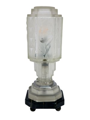 Art Déco French Table Lamp by Hettier Vincent, 1930s-CXC-1229055