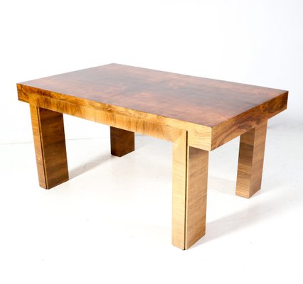 Art Deco French Walnut Writing Table, 1930s-MY-1795672