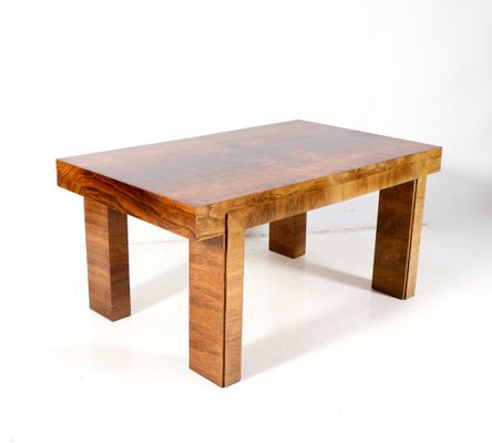 Art Deco French Walnut Writing Table, 1930s-MY-1795672