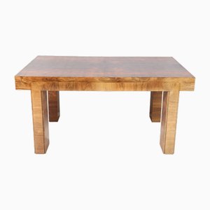 Art Deco French Walnut Writing Table, 1930s-MY-1795672