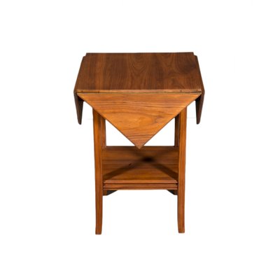 Art Deco Game Table in Walnut Wood-WZF-1803206