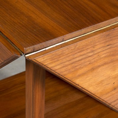 Art Deco Game Table in Walnut Wood-WZF-1803206