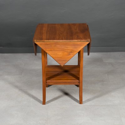 Art Deco Game Table in Walnut Wood-WZF-1803206