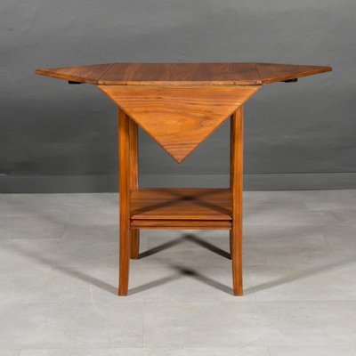 Art Deco Game Table in Walnut Wood-WZF-1803206