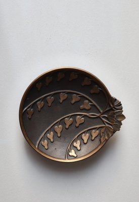 Art Deco Genuine Ore Tray in Patinated Bronze, Denmark, 1930s-WRF-2041560