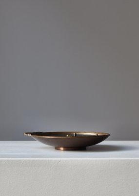 Art Deco Genuine Ore Tray in Patinated Bronze, Denmark, 1930s-WRF-2041560