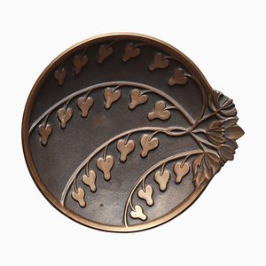 Art Deco Genuine Ore Tray in Patinated Bronze, Denmark, 1930s-WRF-2041560