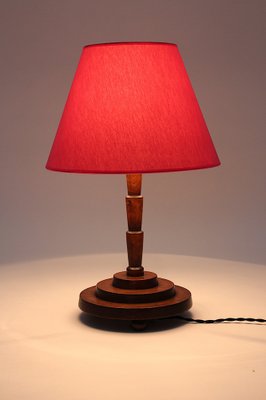 Art Deco Geometric Shape Table Lamp with Paper Shade, Austria, 1930s-NB-1385596