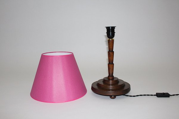 Art Deco Geometric Shape Table Lamp with Paper Shade, Austria, 1930s-NB-1385596