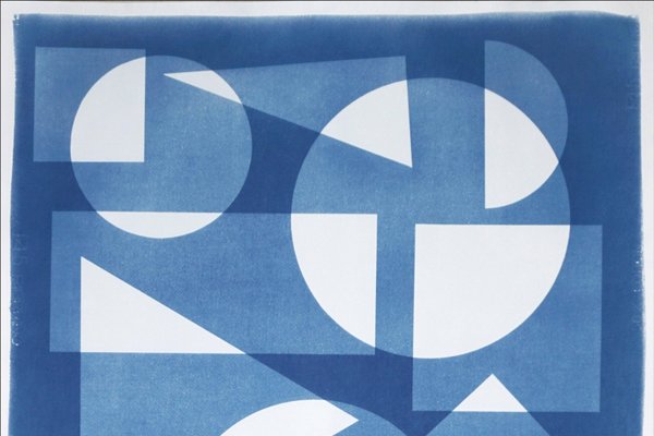 Art Deco Geometry I, 2022, Cyanotype-RWC-1293969