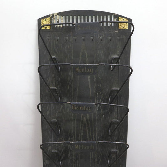 Art Deco German Metal Newspaper and Letter Rack, 1930s