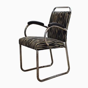 Art Deco German Tubular Steel Cantilever Armchair, 1920s-FB-577567