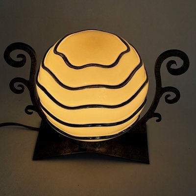 Art Deco Glass Ball Table Lamp-JUZ-1309258