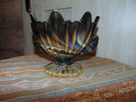 Art Deco Glass Cake Stand from United Glassware STS Abel, 1930s-CAQ-1293566