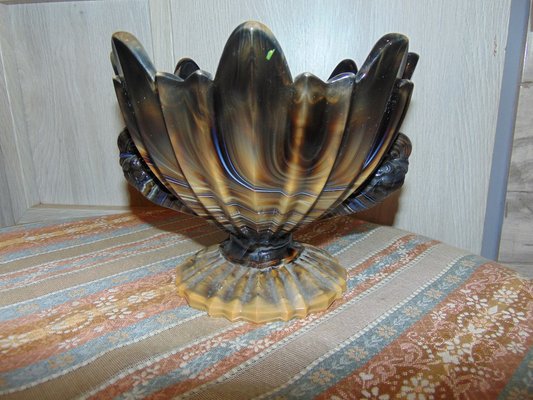 Art Deco Glass Cake Stand from United Glassware STS Abel, 1930s-CAQ-1293566