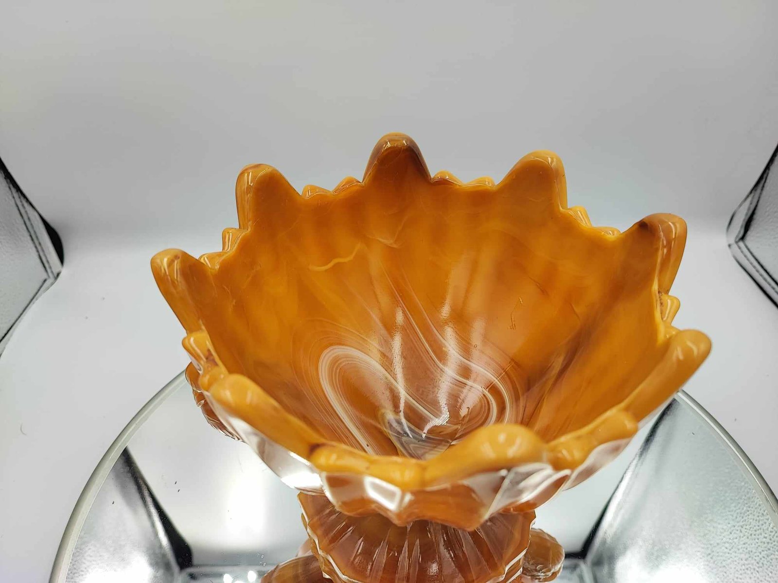 Art Deco Glass Cake Stand from United Glassware STS Abel, 1930s-CAQ-1293563