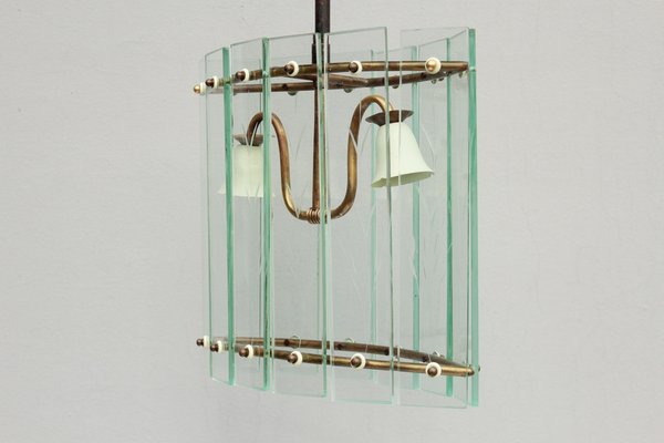 Art Deco Glass Hanging Light, 1890s-DUM-1739701