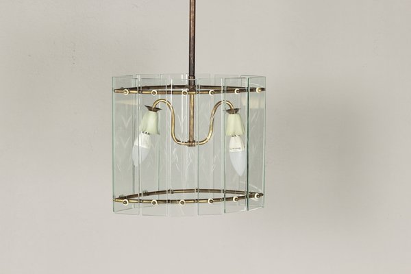 Art Deco Glass Hanging Light, 1890s-DUM-1739701