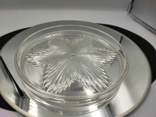 Art Deco Glass Plate from Hortensja Glassworks, 1930s-CAQ-1794614