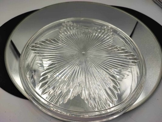 Art Deco Glass Plate from Hortensja Glassworks, 1930s-CAQ-1794614