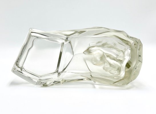 Art Deco Glass Polar Bear Ashtray attributed to Karel Zentner for Glasswork Libochovice, 1930s-ZCY-1704831