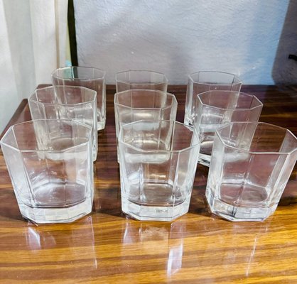 Art Deco Glass Set, Set of 9-NUO-2024691