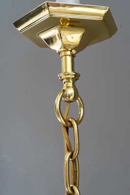 Art Deco Glass Shasdes Chandelier, Vienna, 1920s-SPD-1315011