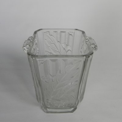 Art Deco Glass Vase by Maison Spip, 1930s-TL-2034820