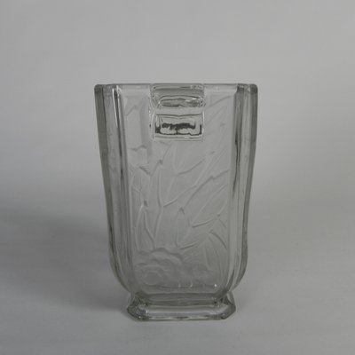 Art Deco Glass Vase by Maison Spip, 1930s-TL-2034820