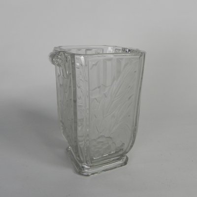 Art Deco Glass Vase by Maison Spip, 1930s-TL-2034820