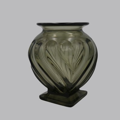 Art Deco Glass Vase by Robert Schrötter for Inwald, Czechoslovakia, 1930s-MYM-2022897