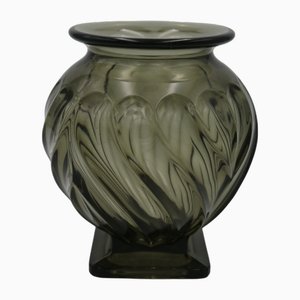 Art Deco Glass Vase by Robert Schrötter for Inwald, Czechoslovakia, 1930s-MYM-2022897