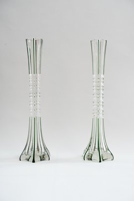 Art Deco Glass Vases, Vienna, 1920s, Set of 2-SPD-699163