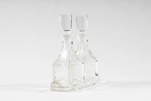 Art Deco Glass Vinegar and Oil Dispensers, 1920s-SPD-1326297