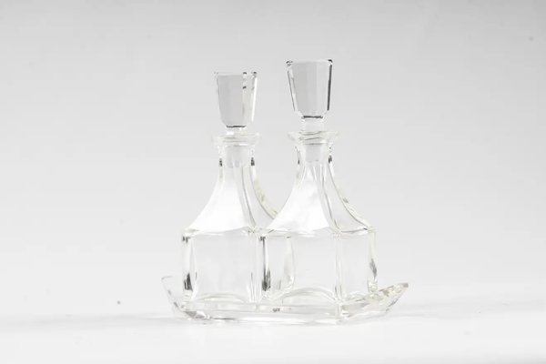 Art Deco Glass Vinegar and Oil Dispensers, 1920s-SPD-1326297