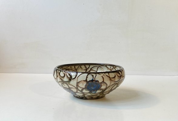 Art Deco Glazed Pottery Bowl by Herman August Kähler, 1920s-LCR-1778124