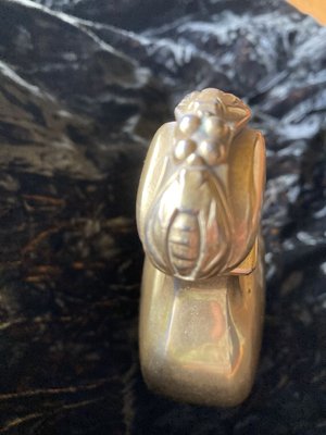 Art Deco Gold Glass Perfume Bottle from Caron Paris-XHV-899831