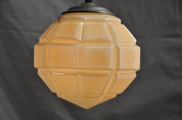 Art Deco Golden Ceiling Lamp, 1930s-ROJ-605642