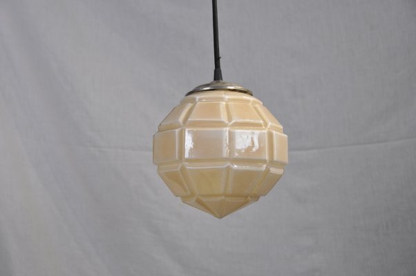 Art Deco Golden Ceiling Lamp, 1930s-ROJ-605642