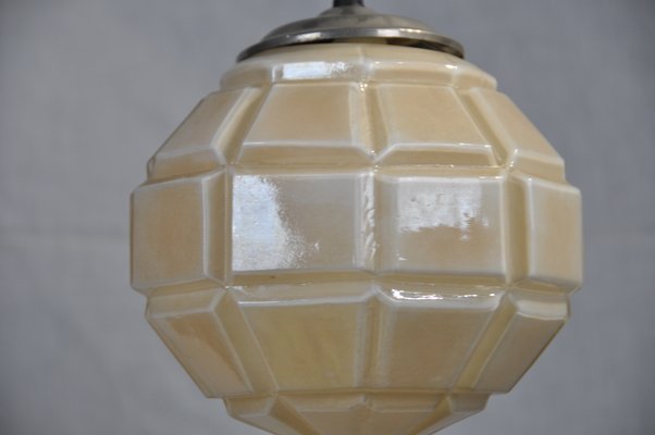 Art Deco Golden Ceiling Lamp, 1930s-ROJ-605642