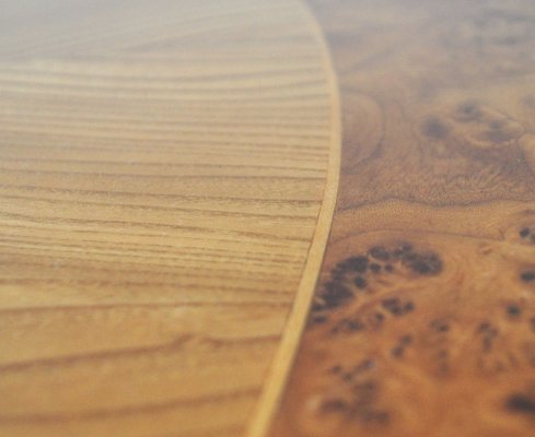 Art Deco Golden Elm Table, 1930s-HPQ-1189156