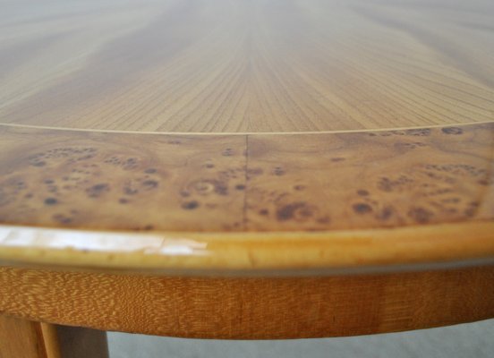 Art Deco Golden Elm Table, 1930s-HPQ-1189156