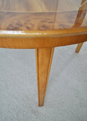 Art Deco Golden Elm Table, 1930s-HPQ-1189156